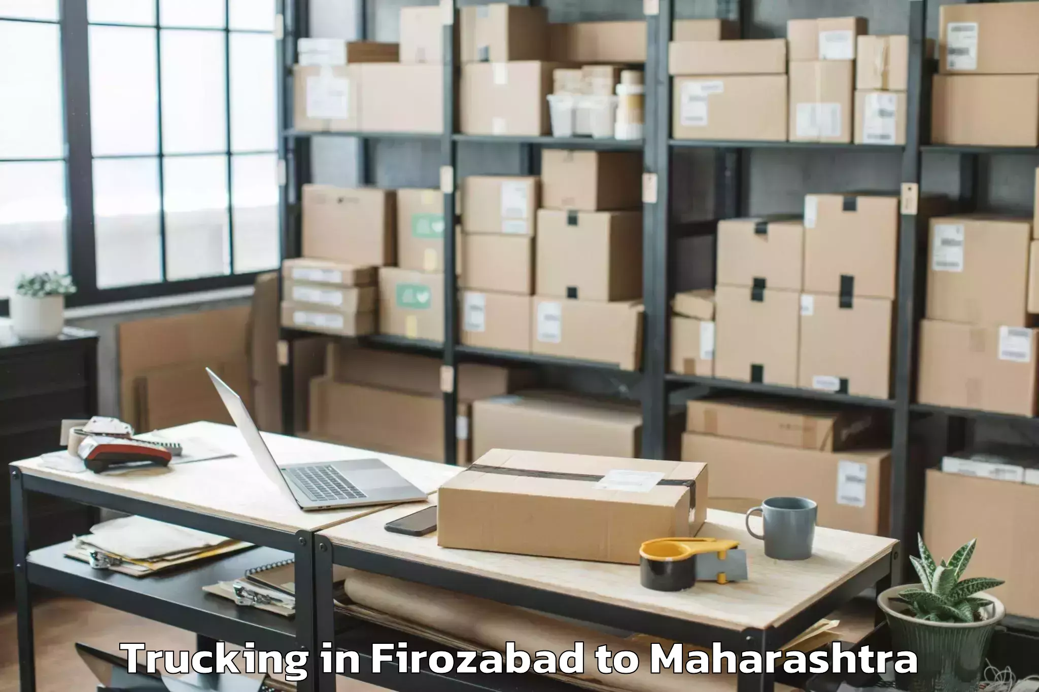 Book Firozabad to Ambegaon Trucking